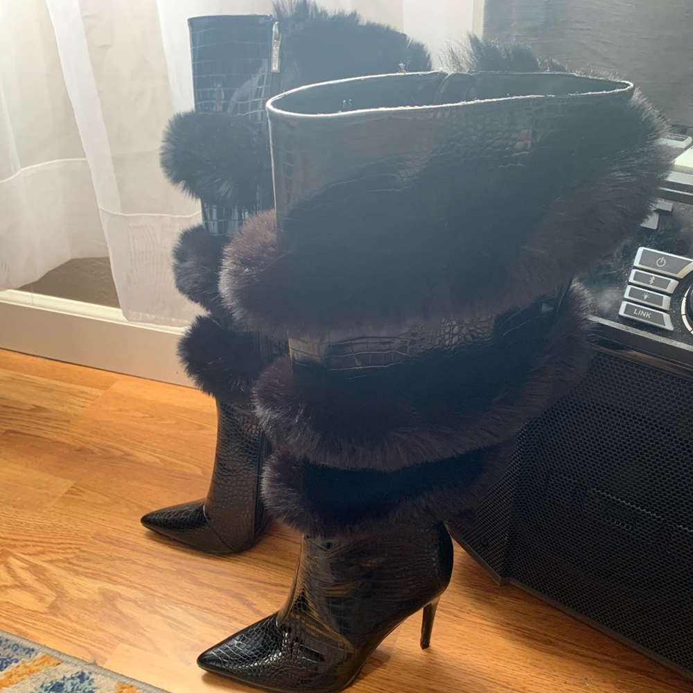 Black High Heel Boots